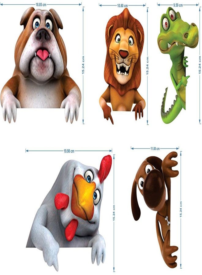 Merical Bansidhar and Animals Switch Board Wall Sticker for Living Room, Hall, Bedroom (Material: PVC Vinyl) - Image 3
